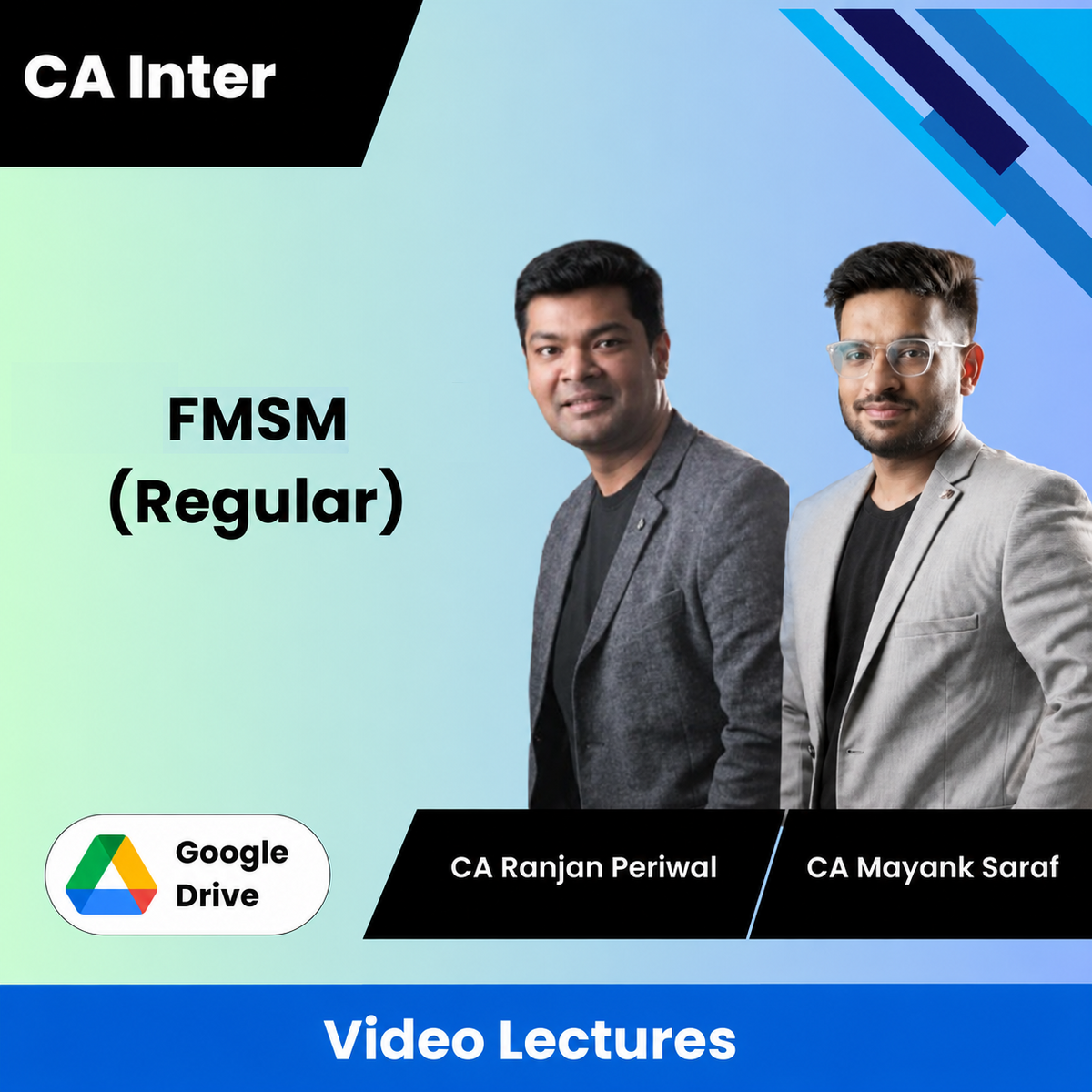 CA Inter Financial Management and Strategic Management (Regular) Video Lectures by CA Ranjan Periwal, CA Mayank Saraf (Google Drive)