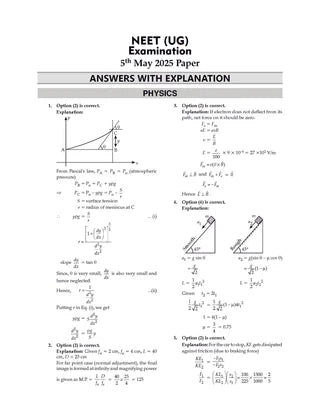 NTA NEET (UG) Solved Papers Physics By Oswaal Books