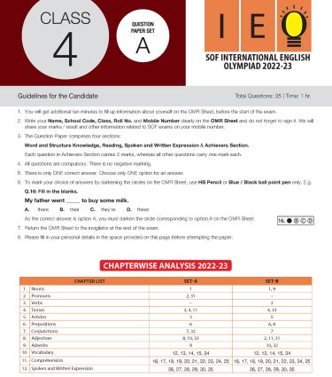 IEO Class-4 Olympiad Previous Years Papers (PYP - Set A and B) English - Book by MTG Learning