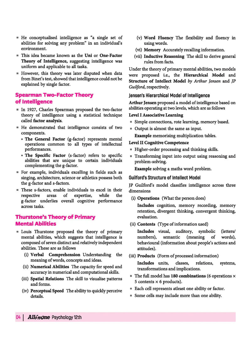 All in One Psychology Class 12 for CBSE Exam - Book By Arihant Publication