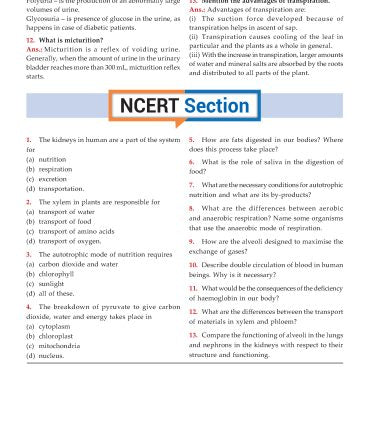 Foundation Course Biology Book for Class 10 by MTG Learning