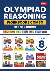Class 8 ISO-IMO-IEO-ICSO-IGKO-ISSO Olympiad Workbook and Reasoning Book Combo (Set of 7 Books) By MTG Learning