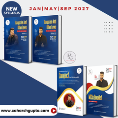 CA Inter Corporate and Other Laws Set of 4 books (Vol (1 & II) + Compact + MCQ) by CA Harsh Gupta