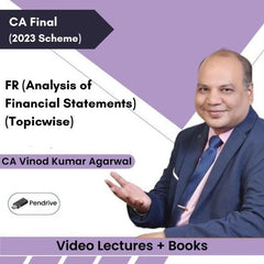 CA Final (2023 Scheme) FR (Analysis of Financial Statements) (Topicwise) Video Lectures by CA Vinod Kumar Agarwal (Pendrive + Books)