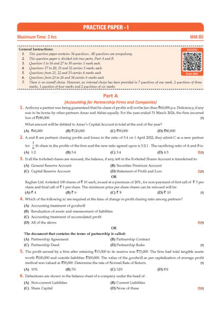 CBSE Question Bank for Class 12 - Accountancy Book - Chapterwise and Topicwise Solved Papers For 2027 Exam By Oswaal Books