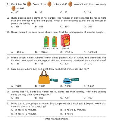 IMO Class-3 Olympiad Previous Years Papers (PYP - Set A and B) Mathematics Book by MTG Learning