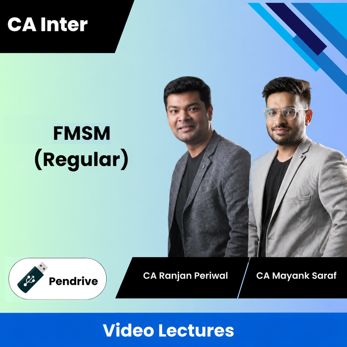 CA Inter Financial Management and Strategic Management (Regular) Video Lectures by CA Ranjan Periwal, CA Mayank Saraf (Pendrive)