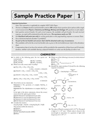 NTA NEET (UG) Solved Papers Chemistry By Oswaal Books