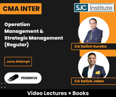 CMA Inter Operation Management & Strategic Management (Regular) Video Lectures by CA Satish Jalan, CA Satish Sureka for June Attempt (Pendrive)