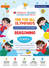 One For All Reasoning Olympiad Previous Years' Solved Papers Class 4 by Oswaal Books