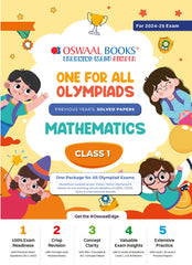 One For All Mathematics Olympiad Previous Years' Solved Papers Class 1 by Oswaal Books