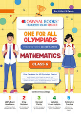 One For All Mathematics Olympiad Previous Years' Solved Papers Class 6 by Oswaal Books