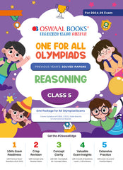 One For All Reasoning Olympiad Previous Years' Solved Papers Class 5 by Oswaal Books