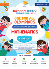 One For All Mathematics Olympiad Previous Years' Solved Papers Class 4 by Oswaal Books