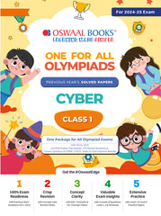 One For All Cyber Olympiad Previous Years' Solved Papers Class 1 by Oswaal Books