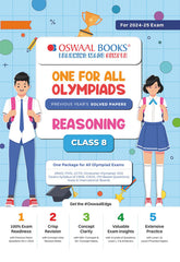 One For All Reasoning Olympiad Previous Years' Solved Papers Class 8 by Oswaal Books