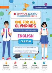 One For All English Olympiad Previous Years' Solved Papers Class 8 by Oswaal Books