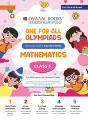 One For All Mathematics Olympiad Previous Years' Solved Papers Class 3 by Oswaal Books