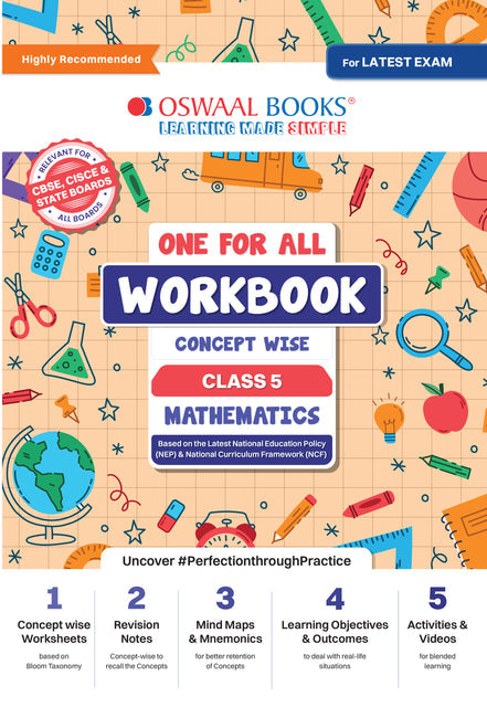 One For All Mathematics Workbook Concept Wise for Class 5 by Oswaal Books