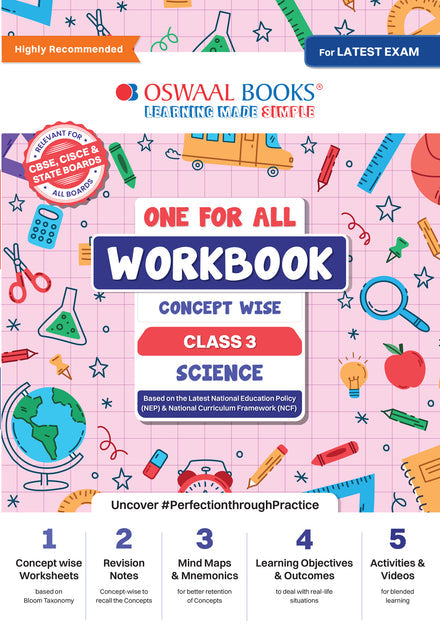 One For All Science Workbook Concept Wise for Class 3 by Oswaal Books