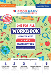 One For All Mathematics Workbook Concept Wise for Class 4 by Oswaal Books