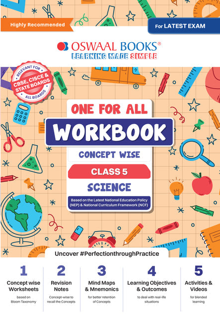 One For All Science Workbook Concept Wise for Class 5 by Oswaal Books