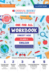 One For All English Workbook Concept Wise for Class 1 by Oswaal Books