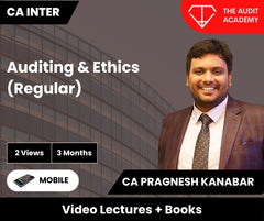 CA Inter Auditing & Ethics (Regular) Video Lectures by CA Pragnesh Kanabar (Mobile, 2 Views, 3 Months)