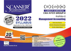 Scanner CMA Inter (2022 Syllabus) Paper-12 Management Accounting Green Edition.