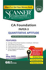 Shuchita Scanner CA Foundation Paper-3 Quantitative Aptitude Green Edition.