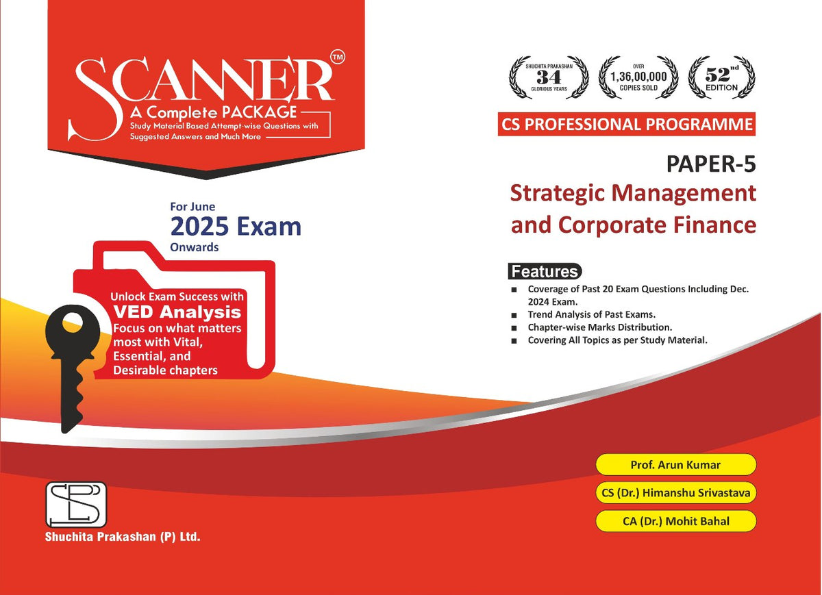 Shuchita Scanner CS Professional Paper-5 Strategic Management and Corporate Finance Green Edition