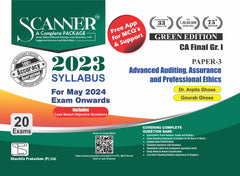 Scanner CA Final (2023 Syllabus) Paper-3 Advanced Auditing Assurance & Professional Ethics Green Edition