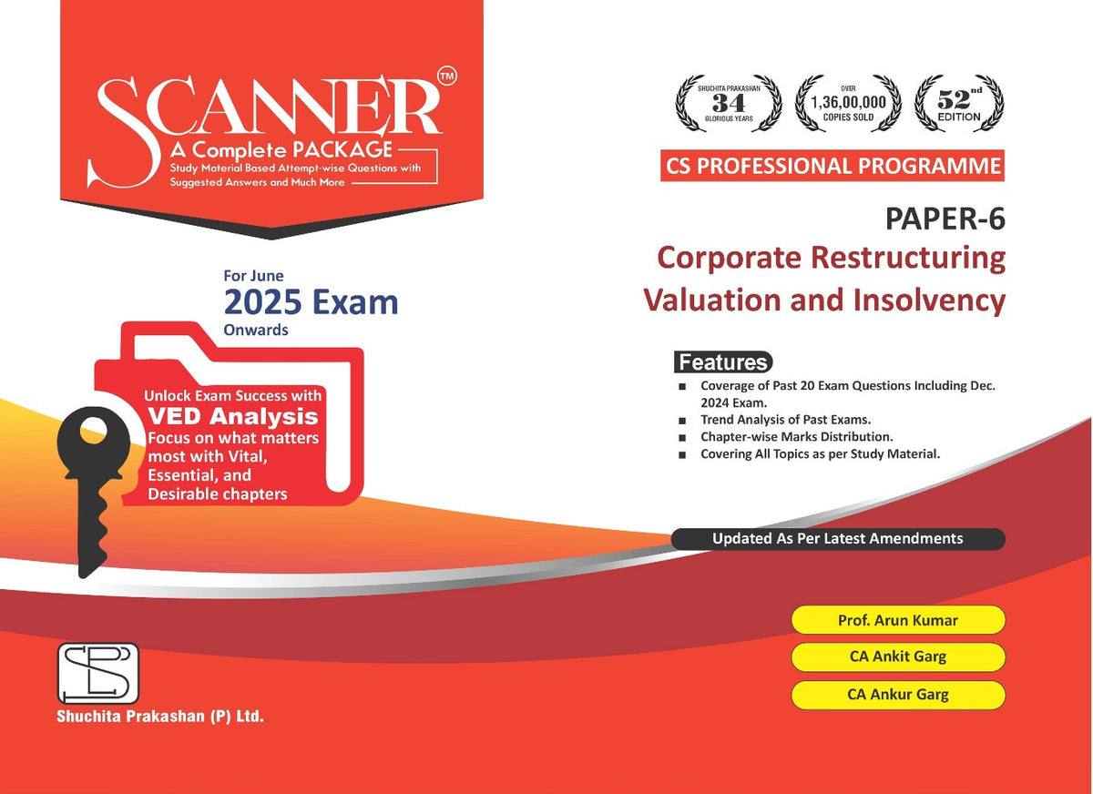 Shuchita Scanner CS Professional Paper-6 Corporate Restructuring, Valuation and Insolvency Green Edition