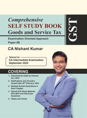 Scanner CA Inter (2023 Syllabus) Paper-3B Goods and Service Tax (GST) Comprehensive Self Study Book Regular Edition