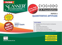 Scanner CA Foundation (2023 Syllabus) Paper-3 Quantitative Aptitude Green Edition.