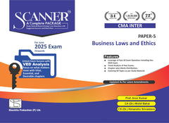 Shuchita Scanner CMA Inter Paper-5 Business Laws and Ethics Green Edition.