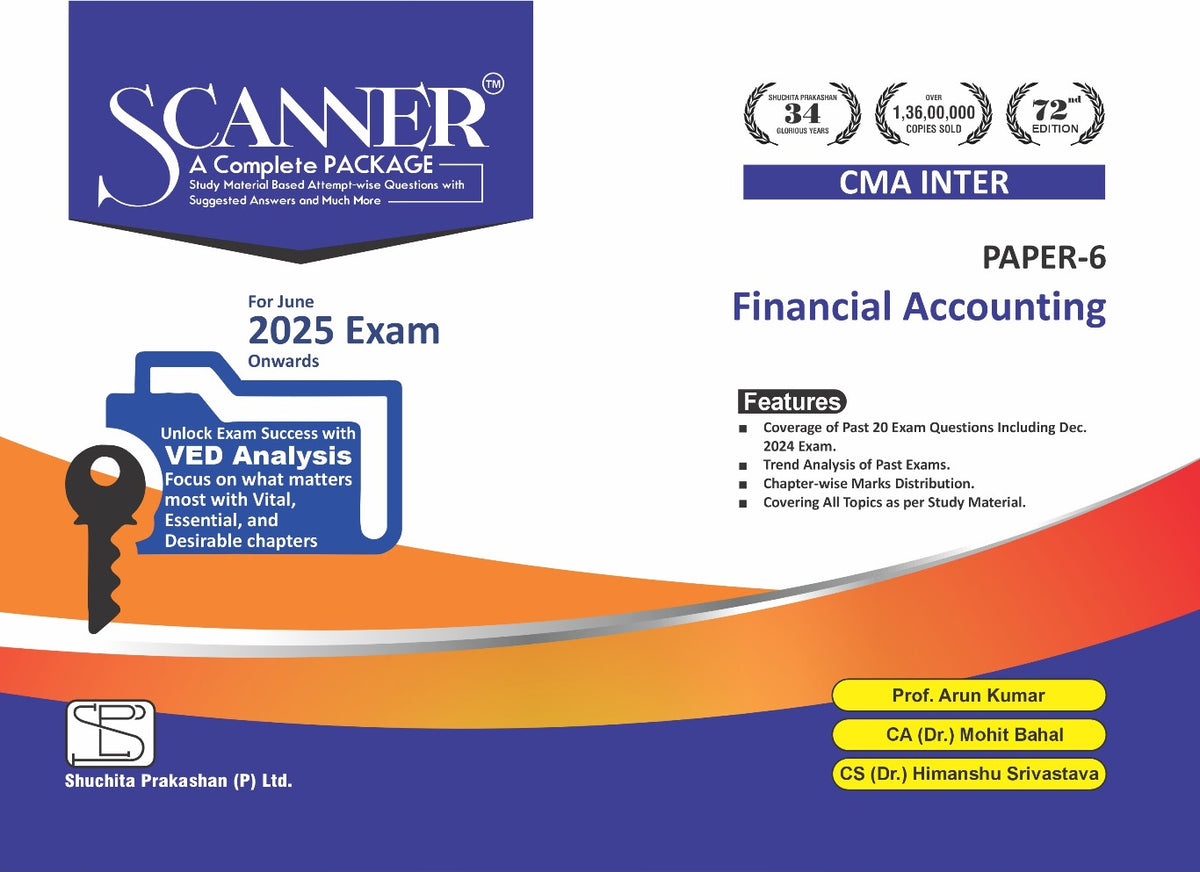 Scanner CMA Inter (2022 Syllabus) Paper-6 Financial Accounting Green Edition.