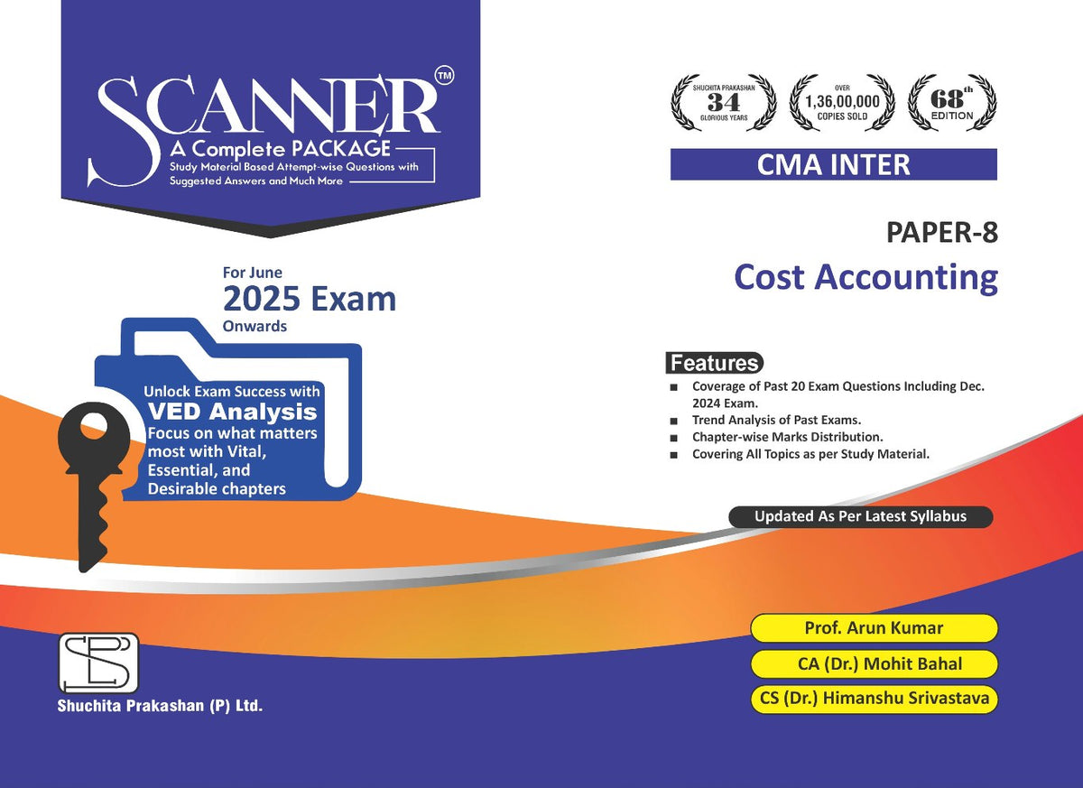 Shuchita Scanner CMA Inter Paper-8 Cost Accounting Green Edition.