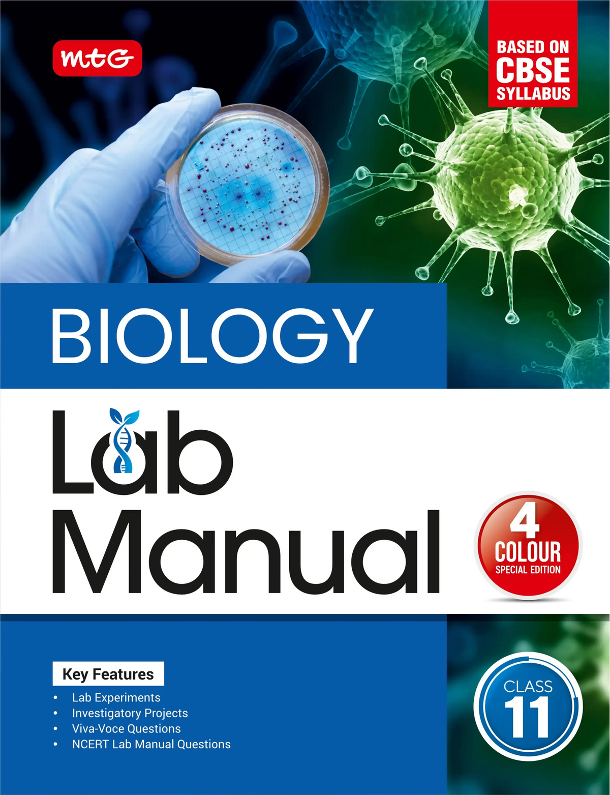 Lab Manual Biology Book for Class 11 by MTG Learning