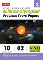 NSO Class-3 Olympiad 10 Previous Years Papers (2023-2019 Set A and B) Science book by MTG Learning