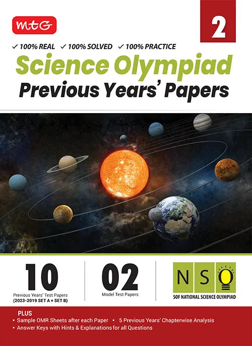 NSO Class-2 Olympiad 10 Previous Years Papers (2023-2019 Set A and B) Science book by MTG Learning