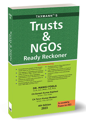 Trusts & NGOs Ready Reckoner by Manoj Fogla,Suresh Kumar Kejriwal,Tarun Kumar Madaan
