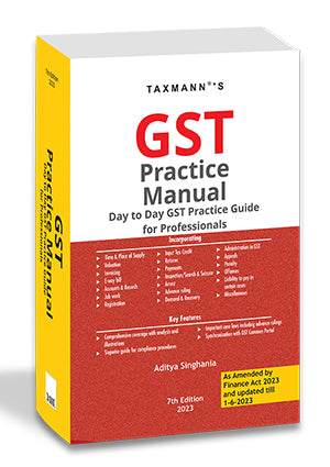 GST Practice Manual book by Aditya Singhania