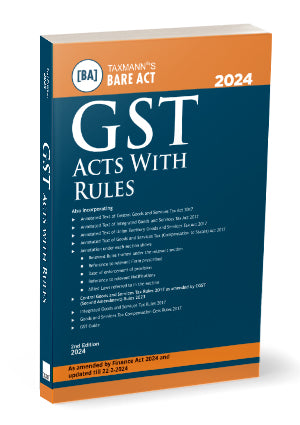 GST Acts with Rules book by Taxmann