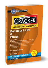 Taxmann Cracker -Business Laws and Ethics Book for CMA Inter (2022 Syllabus) by Leena Lalit Parakh