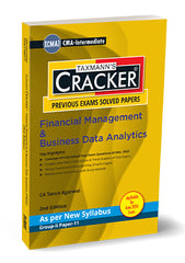Taxmann Cracker -Financial Management & Business Data Analytics Book for CMA Inter (2022 Syllabus) by Tarun Agarwal