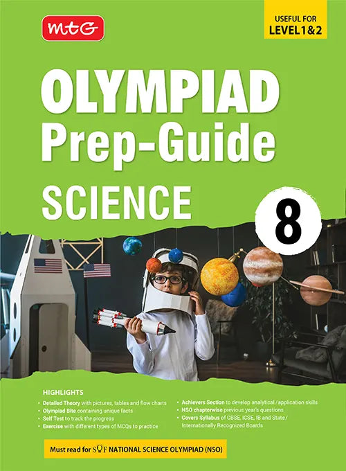 Olympiad Prep-Guide (OPG) Class 8 Science (NSO) book by MTG Learning