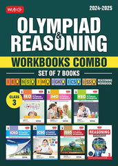 NSO-IMO-IEO-ICSO-IGKO-ISSO Olympiad Workbook and Reasoning Book Combo Class 3 (Set of 7 Books) by MTG Learning