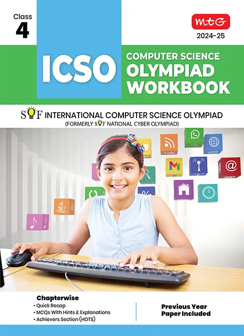 International Computer Science Olympiad (ICSO) Workbook for Class 4 by MTG Learning