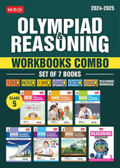 NSO-IMO-IEO-ICSO-IGKO-ISSO Olympiad Workbook and Reasoning Book Combo Class 5 (Set of 7 Books) by MTG Learning